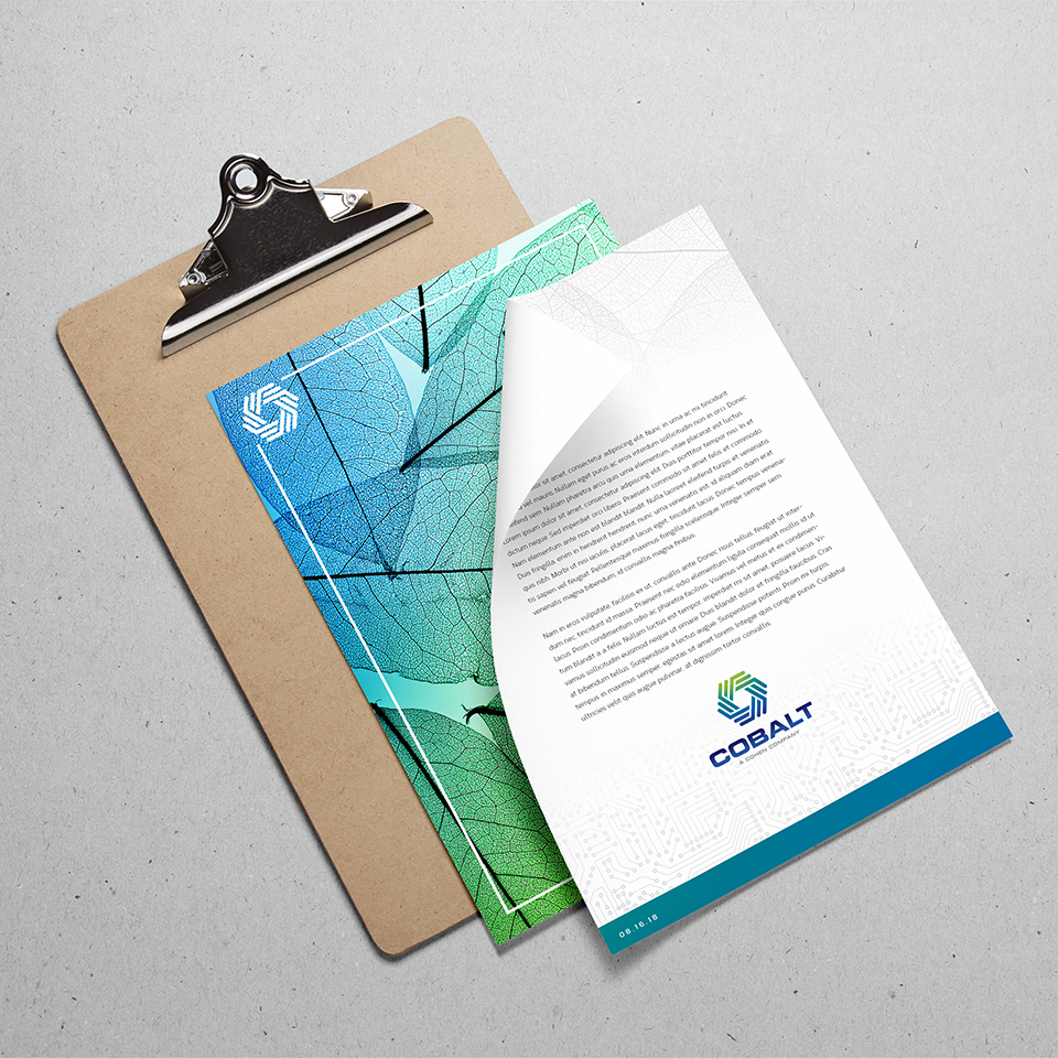 Cobalt letterhead